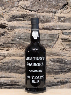 Bottle of Justino's 10yr Madeira Malvasia