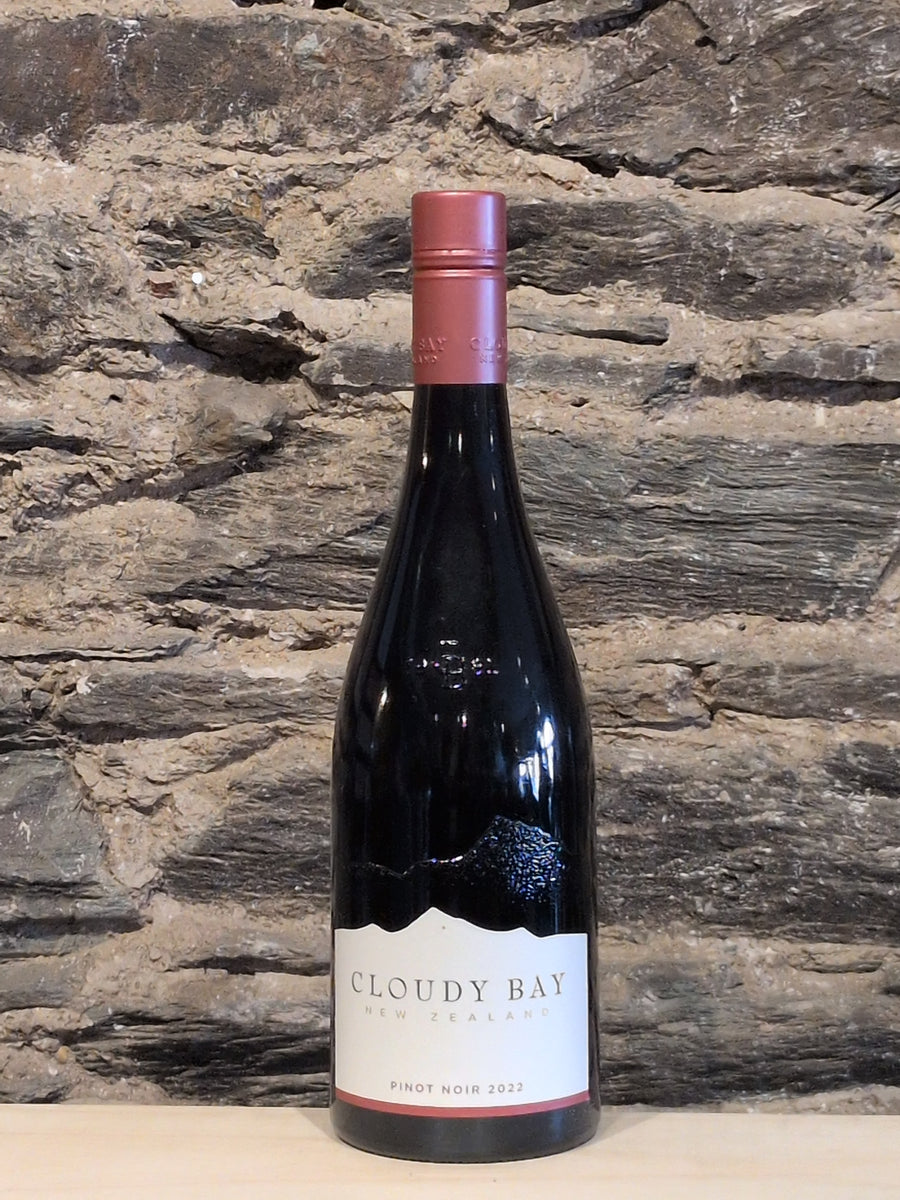 Bottle of Cloudy Bay Pinot Noir