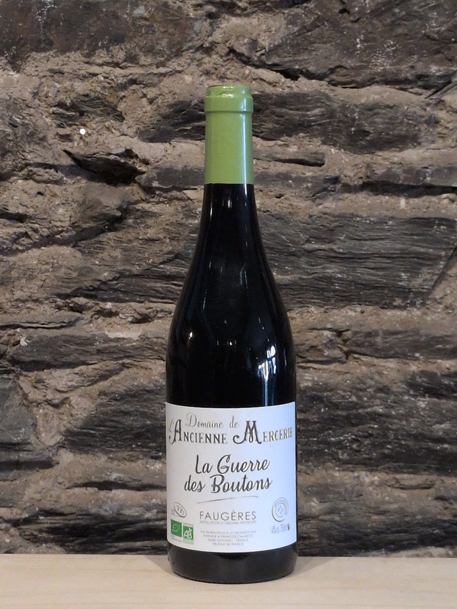 Bottle of Domaine de l'Ancienne Mercerie La Guerre des Boutons Faugères