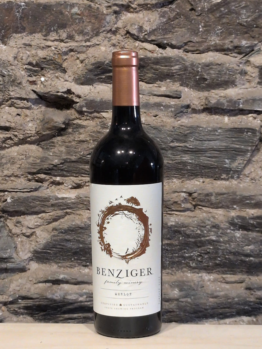 Bottle of Benziger Merlot