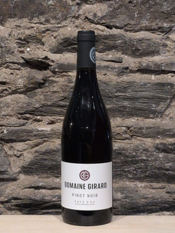 Bottle of Domaine Girard Pinot Noir