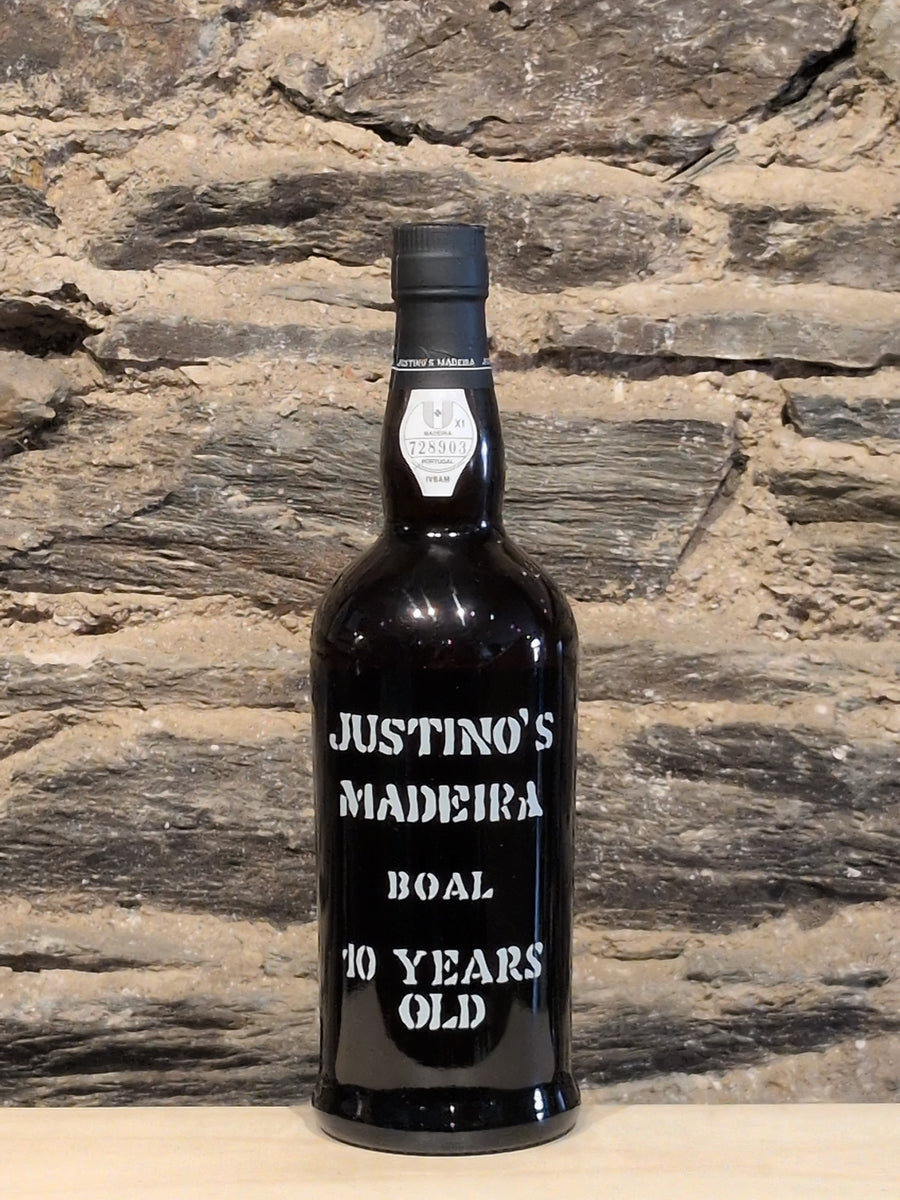Bottle of Justino's 10yr Boal