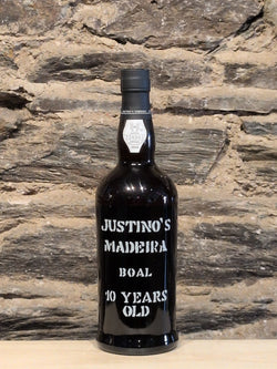 Bottle of Justino's 10yr Boal