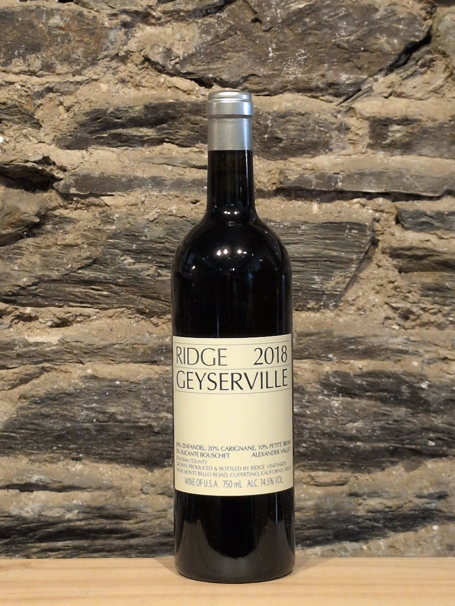 Bottle of Ridge Vineyards Geyserville Alexander Valley
