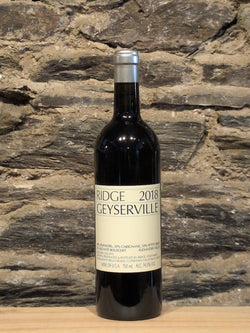 Bottle of Ridge Vineyards Geyserville Alexander Valley