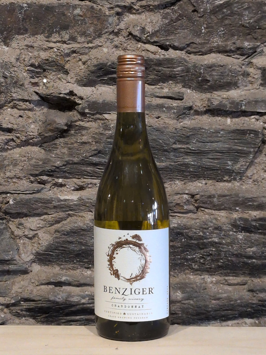 Bottle of Benziger Chardonnay